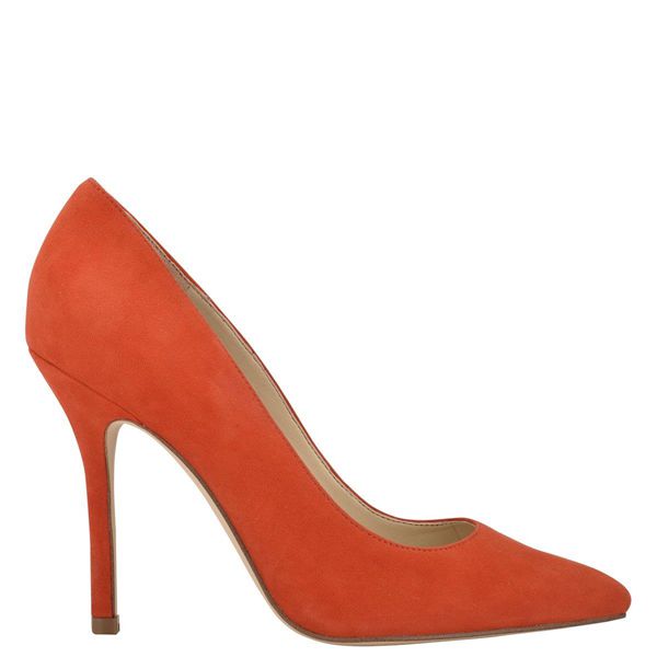 Nine West Arley Square-Toe Red Pumps | South Africa 77Q50-6P03